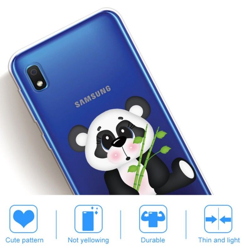 Deksel Samsung Galaxy A10 Gjennomsiktig Trist Panda