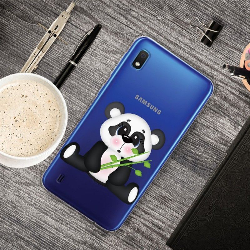 Deksel Samsung Galaxy A10 Gjennomsiktig Trist Panda