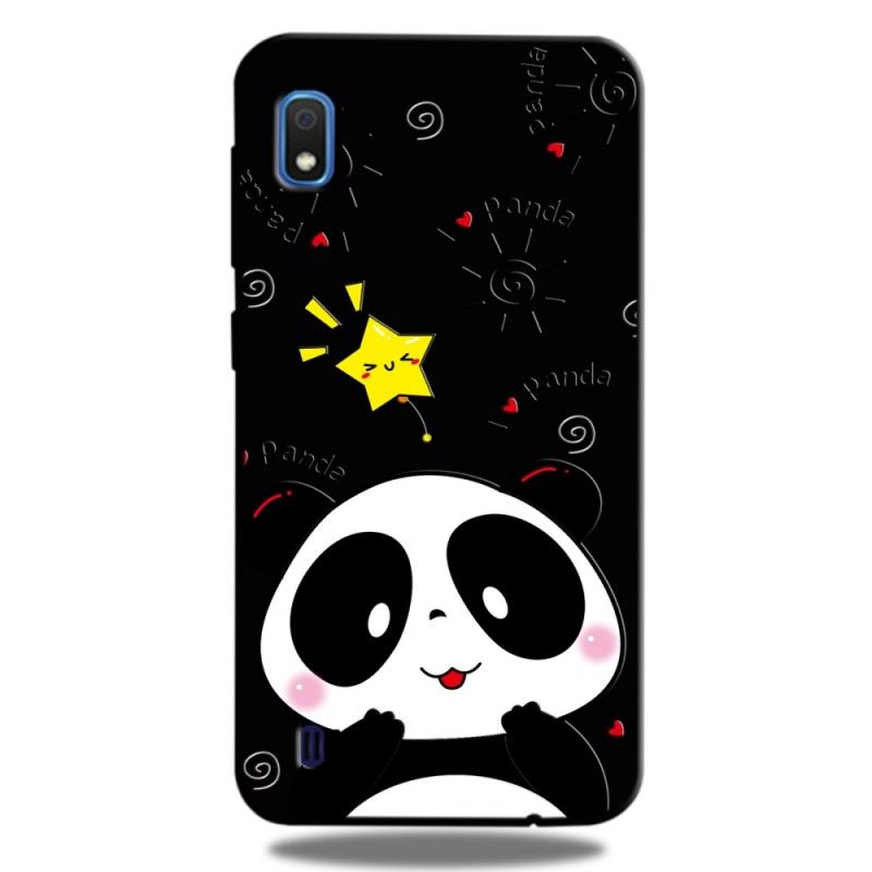 Deksel Samsung Galaxy A10 Mobildeksel Panda-Stjerne