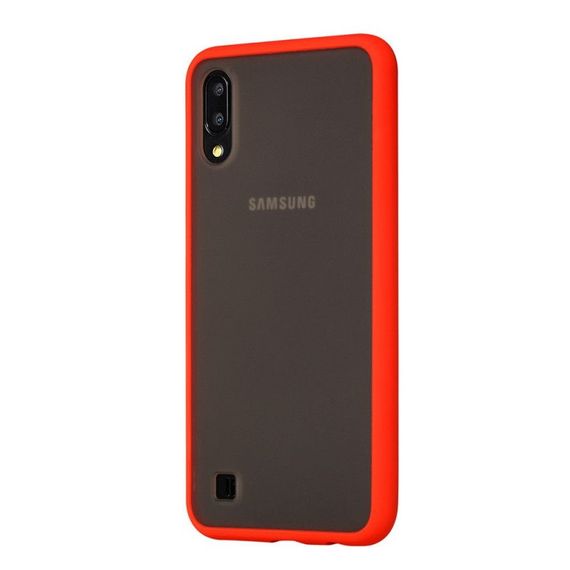 Deksel Samsung Galaxy A10 Svart Hybrid Med Fargede Kanter