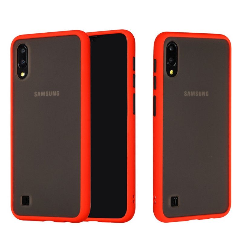 Deksel Samsung Galaxy A10 Svart Hybrid Med Fargede Kanter