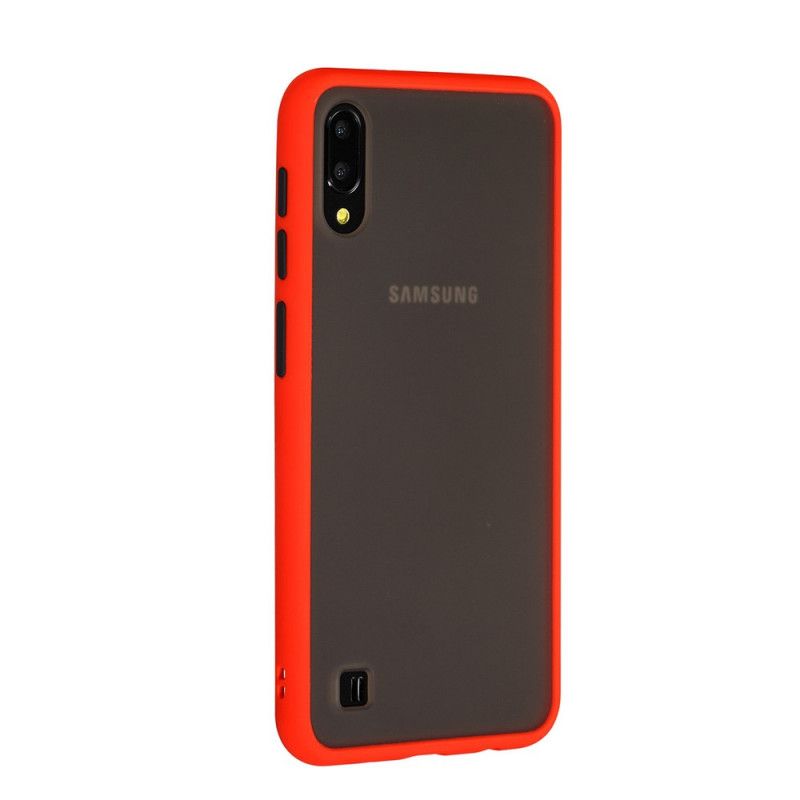 Deksel Samsung Galaxy A10 Svart Hybrid Med Fargede Kanter