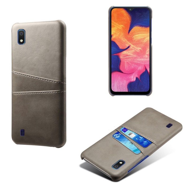 Deksel Samsung Galaxy A10 Svart Kortholder Anti-fall