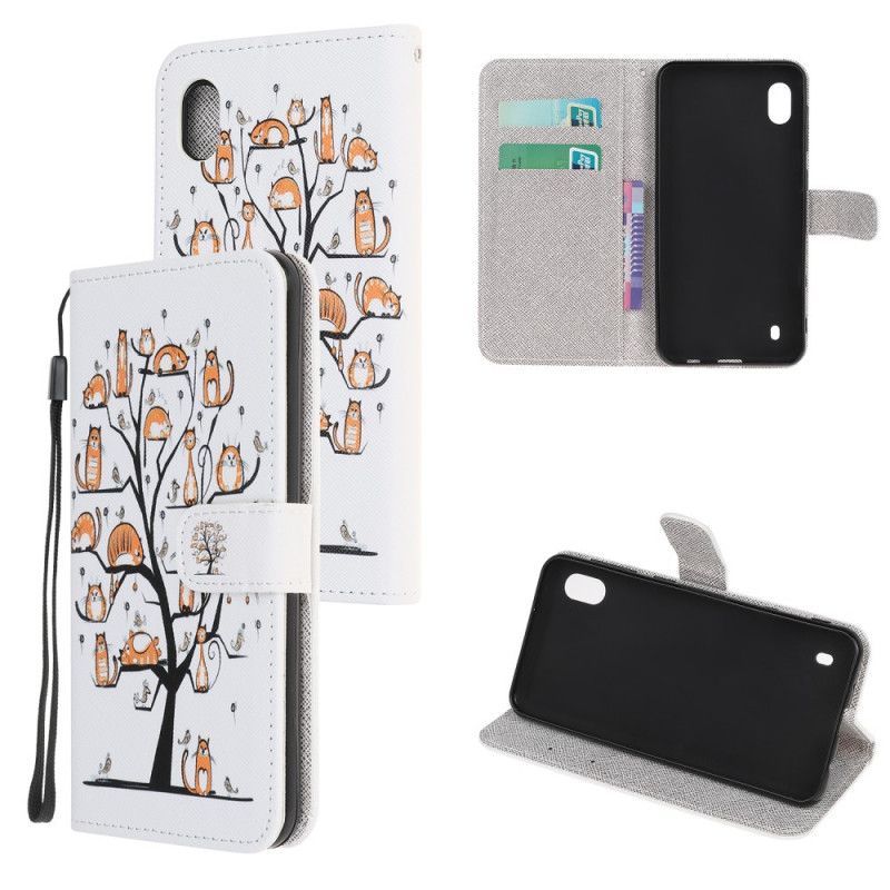 Folio Deksel for Samsung Galaxy A10 Funky Tanga Katter