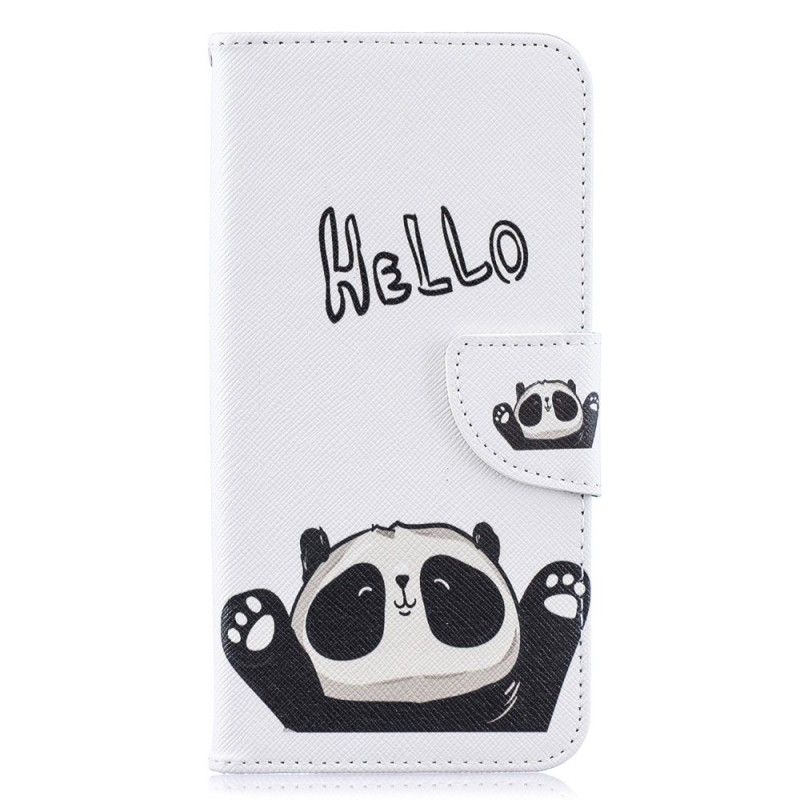 Folio Deksel Samsung Galaxy A10 Hallo Panda