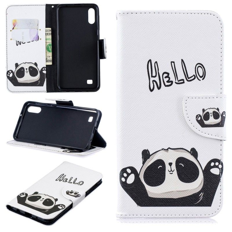 Folio Deksel Samsung Galaxy A10 Hallo Panda