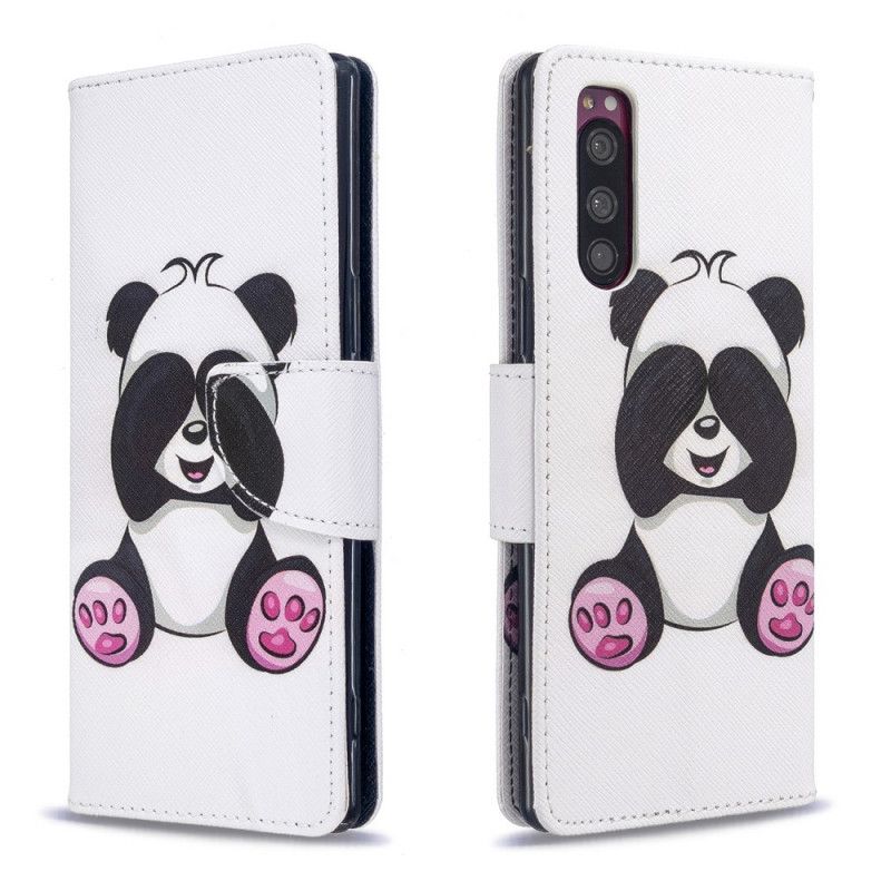 Folio Deksel Sony Xperia 5 Morsom Panda Beskyttelse