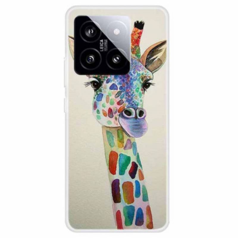 Deksel Til Xiaomi 14 Fargerik Giraff