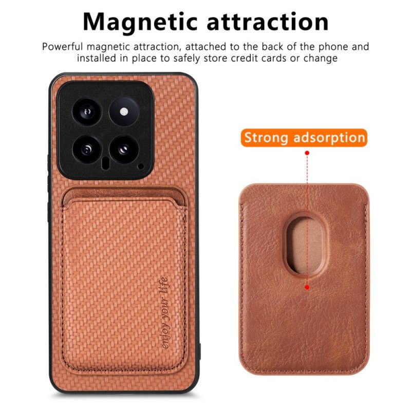 Deksel Xiaomi 14 Magnetisk Avtakbar Kortholder Beskyttelse Deksel