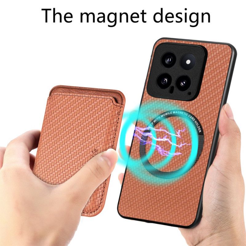 Deksel Xiaomi 14 Magnetisk Avtakbar Kortholder Beskyttelse Deksel