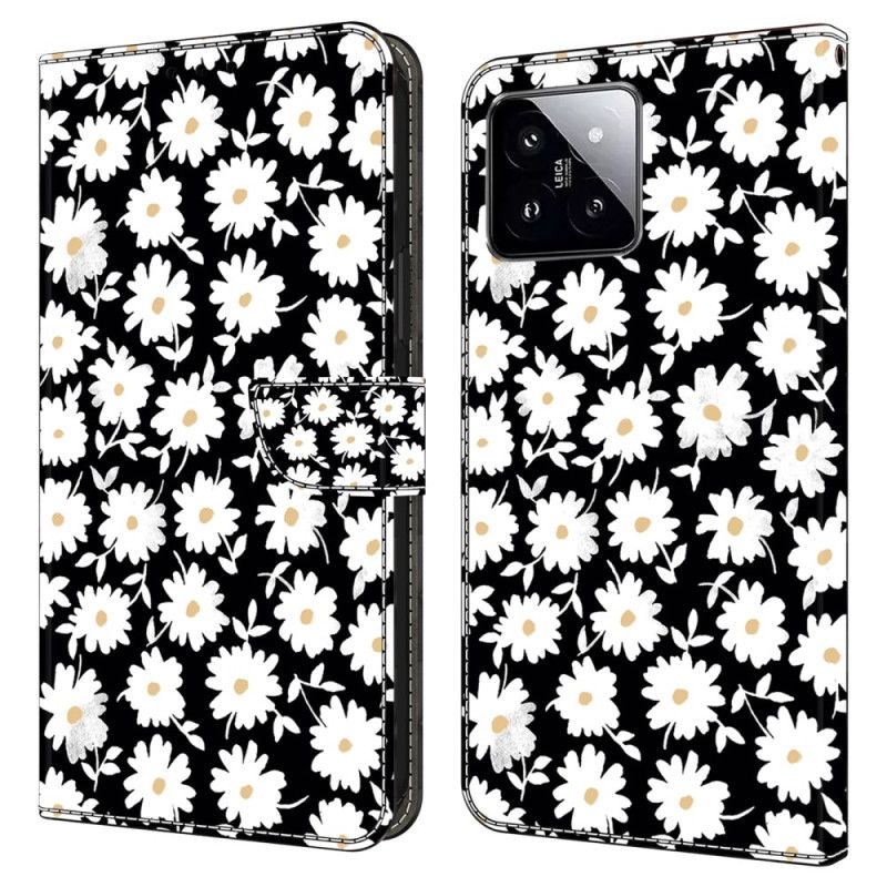 Folio Deksel Xiaomi 14 Blomster