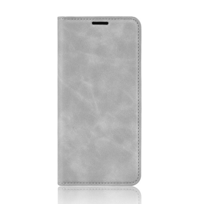 Folio Deksel Samsung Galaxy Note 10 Lite Svart Elegant Skinneffekt Beskyttelse
