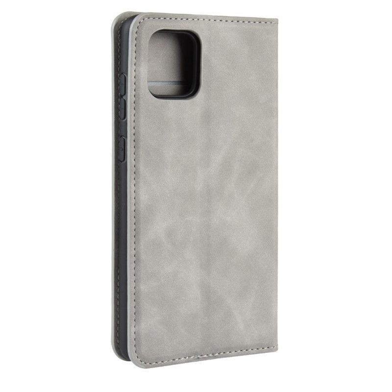 Folio Deksel Samsung Galaxy Note 10 Lite Svart Elegant Skinneffekt Beskyttelse