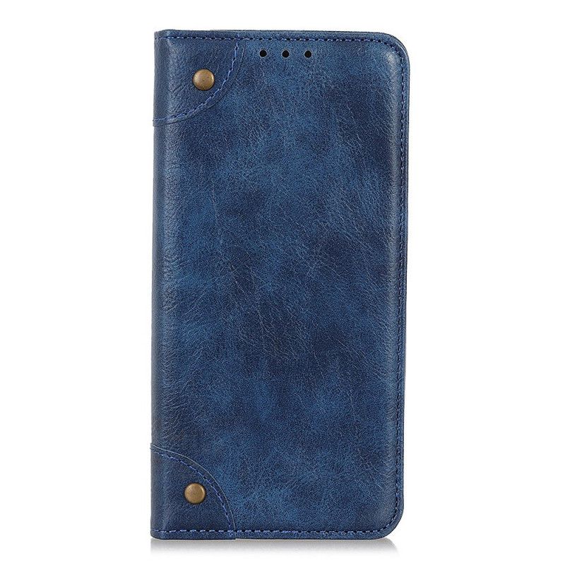 Folio Deksel Samsung Galaxy Note 10 Lite Svart Vintage Nagelversjon Beskyttelse