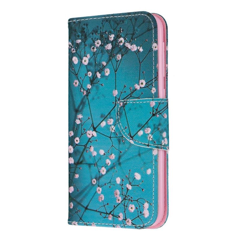 Folio Deksel Samsung Galaxy A10e Blomstrende Tre