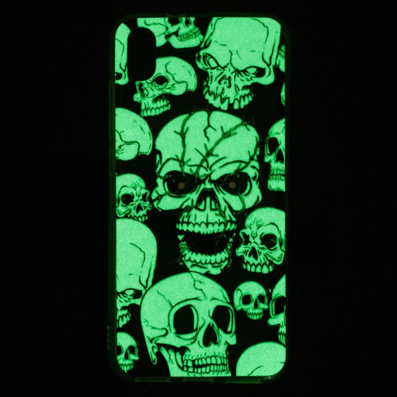 Deksel for Xiaomi Redmi 7A Oppmerksomhet Fluorescerende Hodeskaller