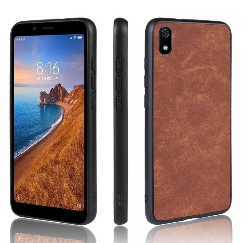 Deksel Xiaomi Redmi 7A Brun Premium Skinneffekt Anti-fall