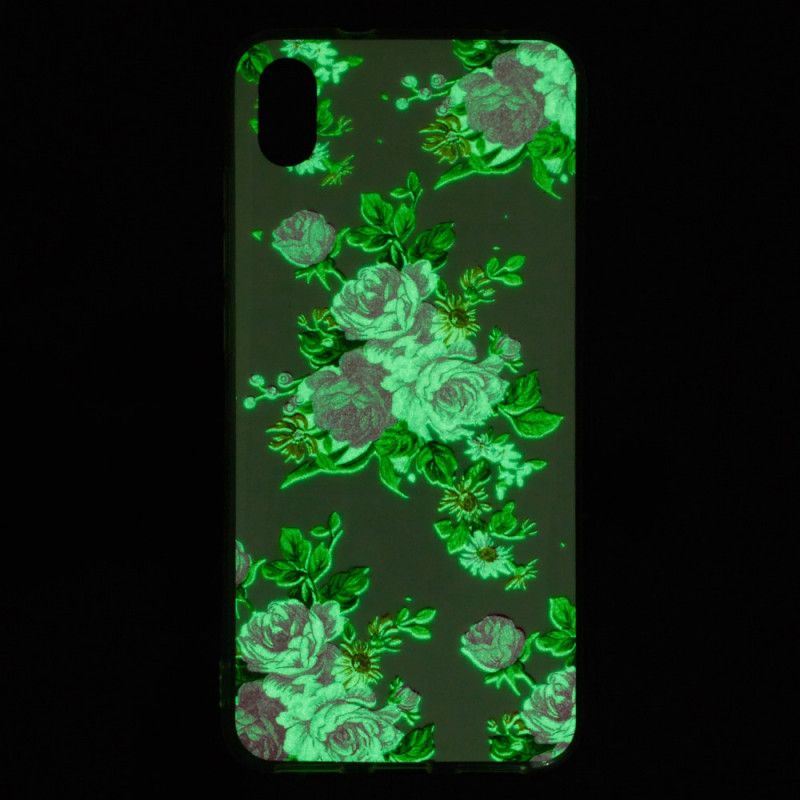 Deksel Xiaomi Redmi 7A Fluorescerende Frihetsblomster