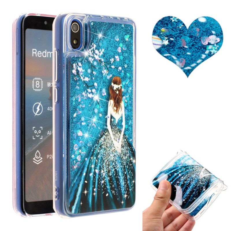 Deksel Xiaomi Redmi 7A Mobildeksel Prinsesseglitter