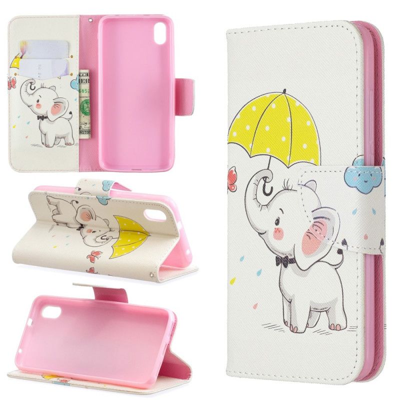 Folio Deksel Xiaomi Redmi 7A Baby Elefant Anti-fall