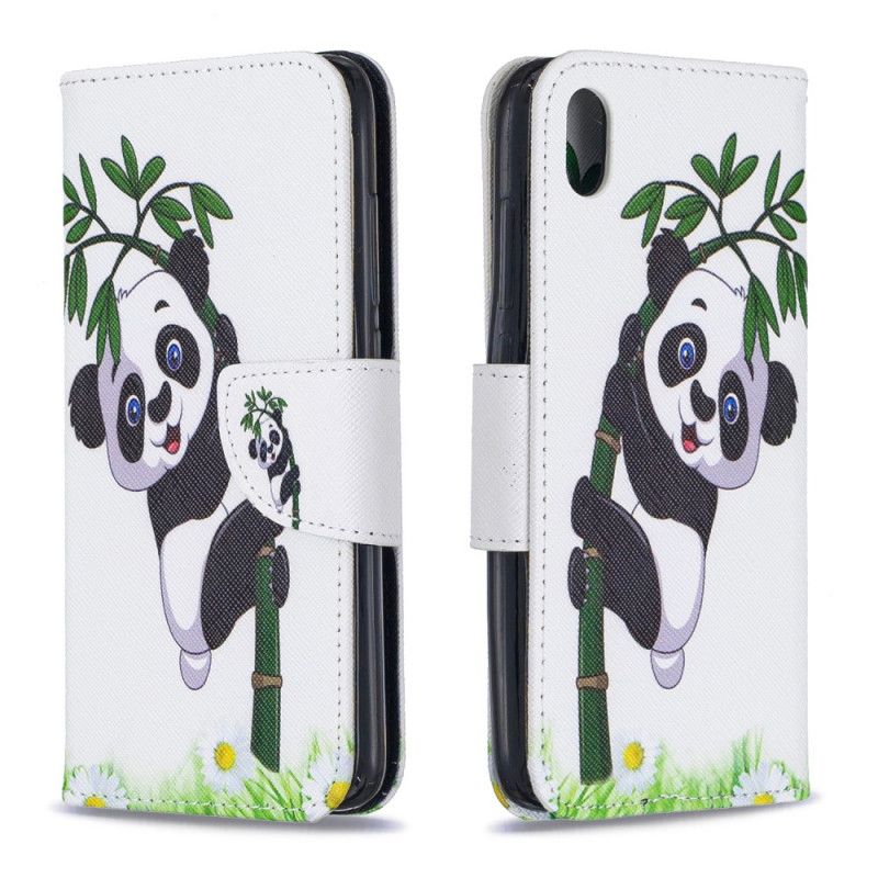 Folio Deksel Xiaomi Redmi 7A Panda På Bambus