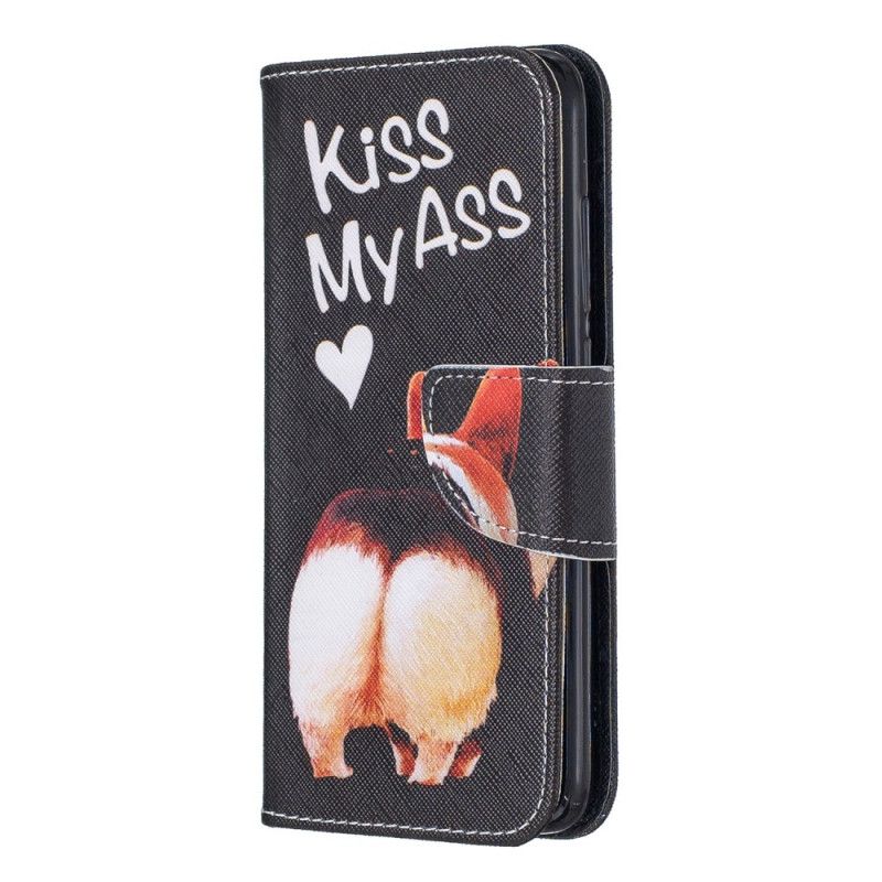 Lærdeksel Folio Deksel Xiaomi Redmi 7A Mobildeksel Kyss Meg I Rumpa