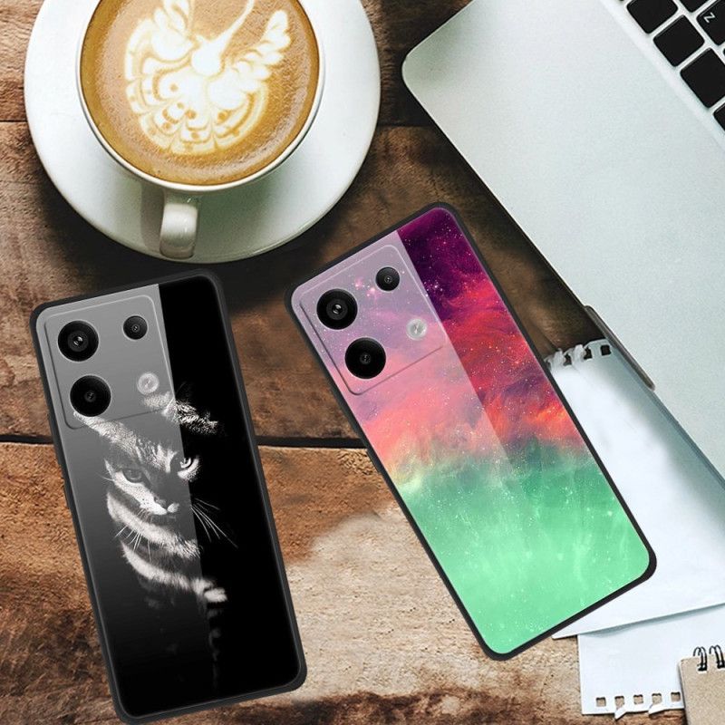 Deksel Til Xiaomi Redmi Note 13 Pro 5g Herdet Glassgitar Av Is Og Ild