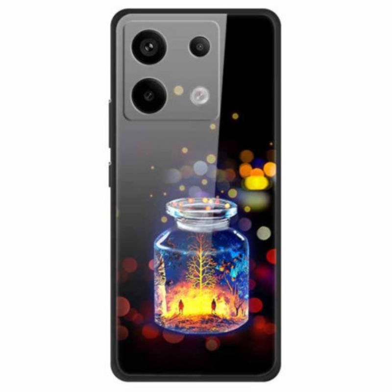 Deksel Xiaomi Redmi Note 13 Pro 5g Mobildeksel Ønskeflaske Av Herdet Glass