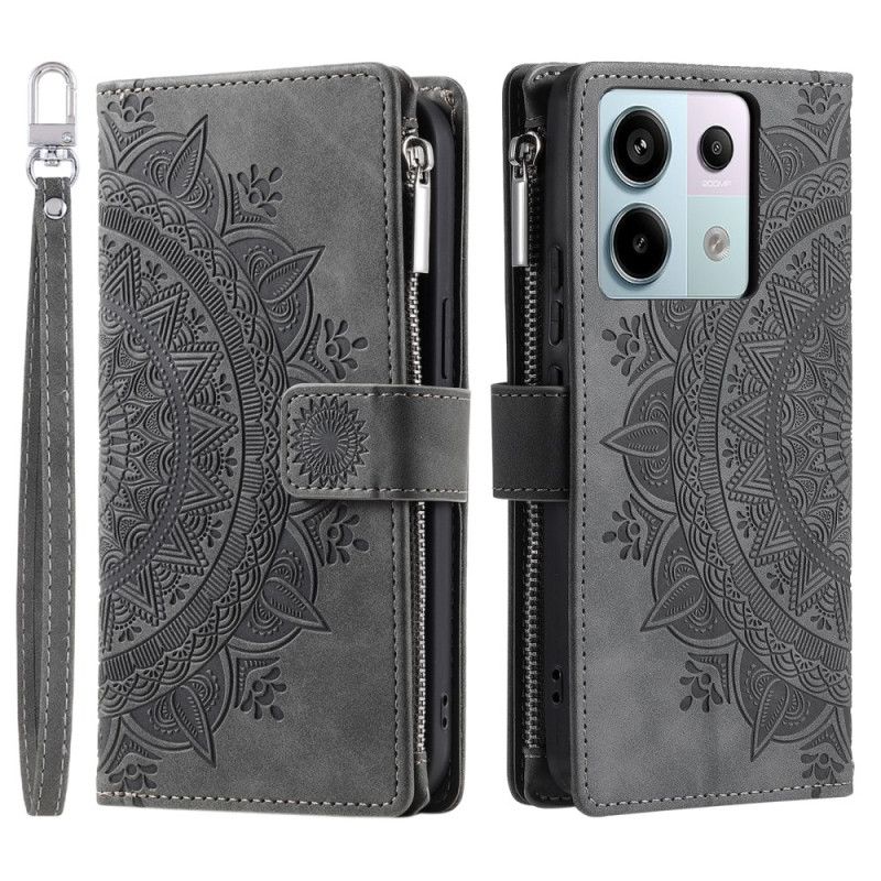 Folio Deksel Xiaomi Redmi Note 13 Pro 5g Mandala Strap Lommebok