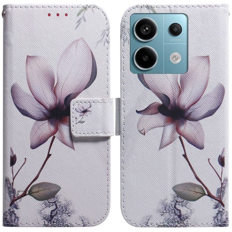 Folio Deksel Xiaomi Redmi Note 13 Pro 5g Rosa Blomst