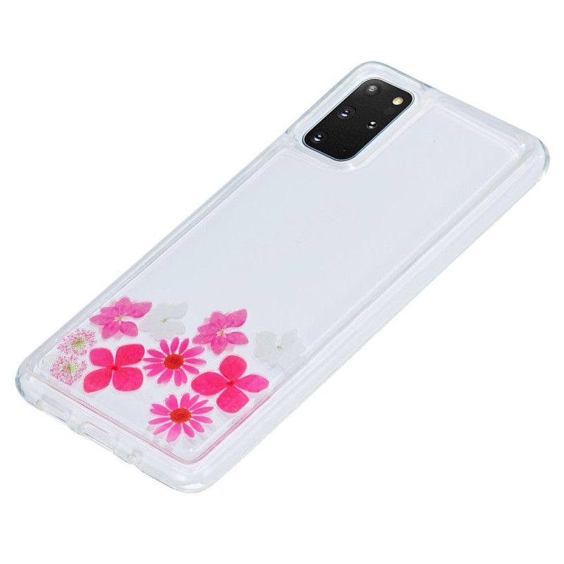 Deksel Samsung Galaxy S20 Plus / S20 Plus 5G Flytende Blomster Beskyttelse