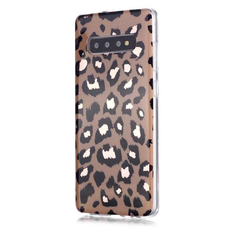 Deksel Samsung Galaxy S20 Plus / S20 Plus 5G Marmor I Leopardstil