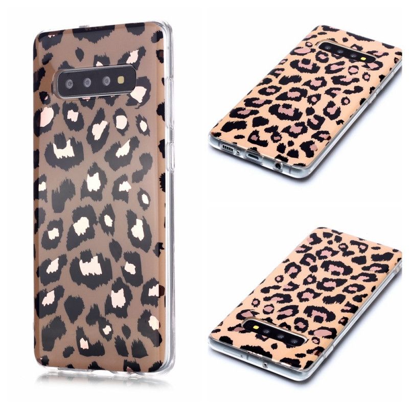 Deksel Samsung Galaxy S20 Plus / S20 Plus 5G Marmor I Leopardstil