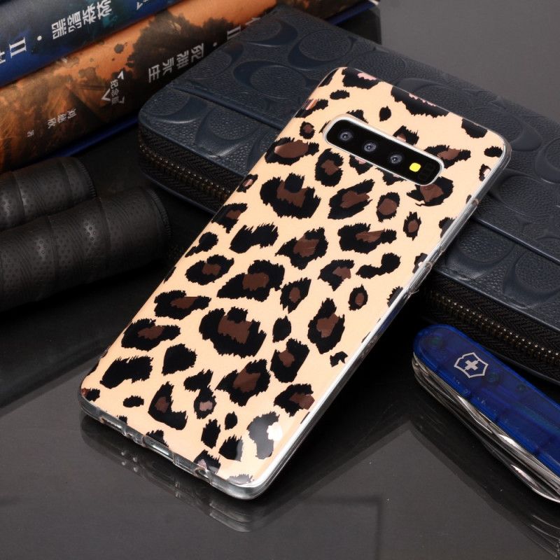 Deksel Samsung Galaxy S20 Plus / S20 Plus 5G Marmor I Leopardstil