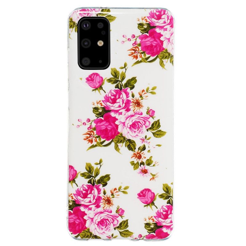 Deksel Samsung Galaxy S20 Plus / S20 Plus 5G Mobildeksel Fluorescerende Blomster