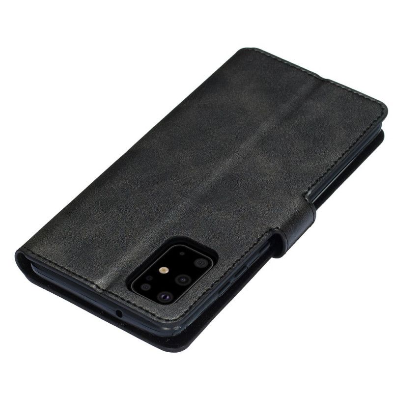 Folio Deksel for Samsung Galaxy S20 Plus / S20 Plus 5G Svart Matt Skinneffekt