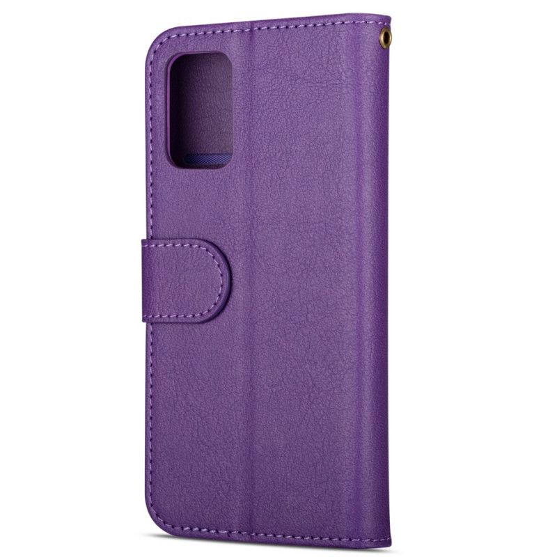 Folio Deksel for Samsung Galaxy S20 Plus / S20 Plus 5G Svart Myntveske I Skinneffekt