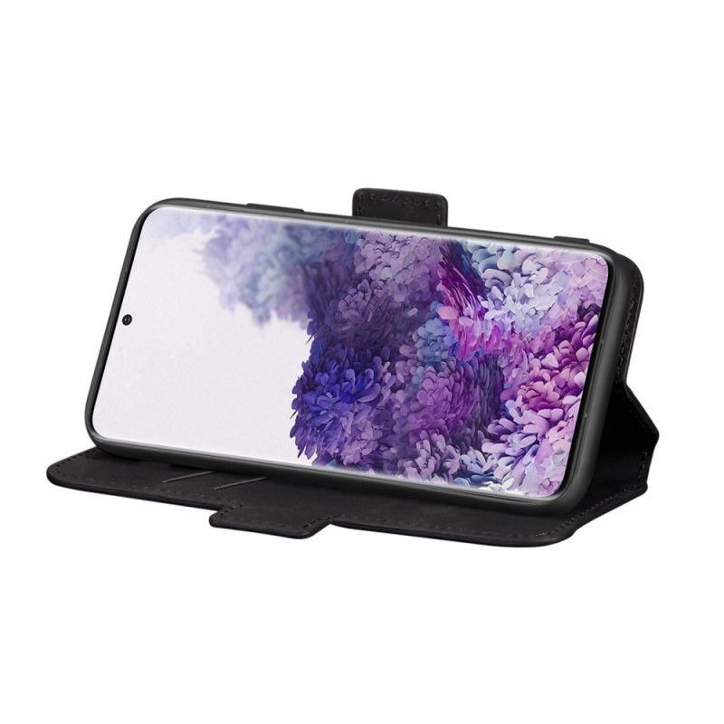 Folio Deksel for Samsung Galaxy S20 Plus / S20 Plus 5G Svart To-Tone Vertikal Linje