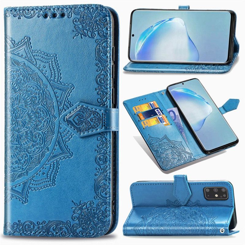 Folio Deksel Samsung Galaxy S20 Plus / S20 Plus 5G Svart Middelaldrende Mandala