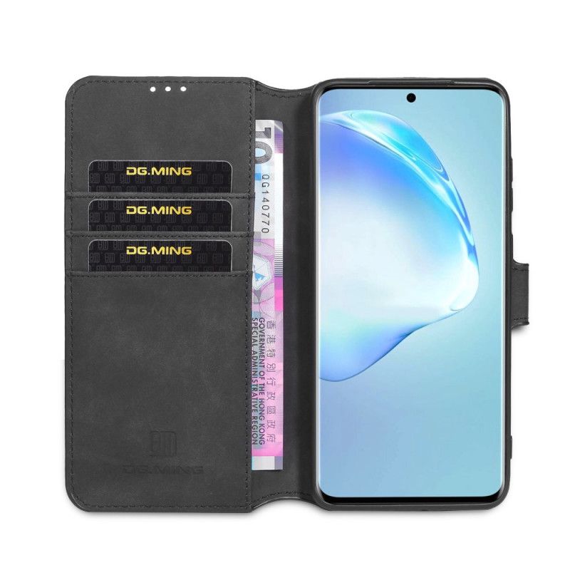 Folio Deksel Samsung Galaxy S20 Plus / S20 Plus 5G Svart Retro Dg.Ming