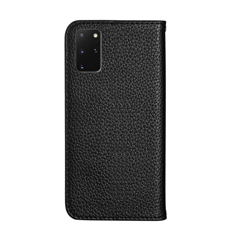 Folio Deksel Samsung Galaxy S20 Plus / S20 Plus 5G Svart Ultra Elegant Lychee Imitert Skinn Anti-fall