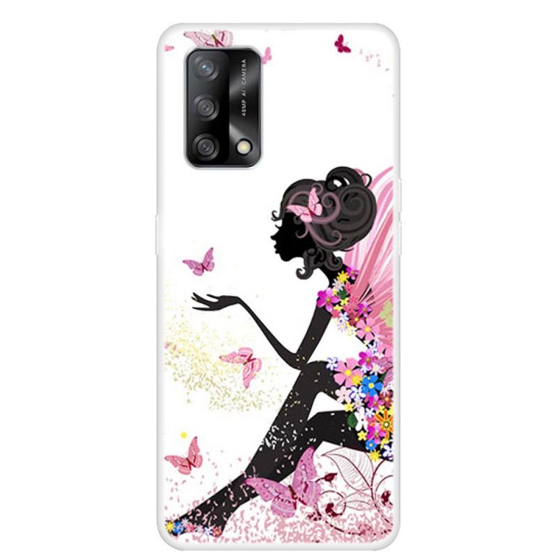 Deksel Oppo A74 4g Blomsterfe