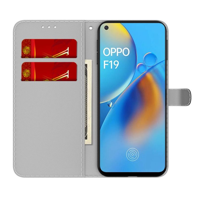 Folio Deksel Oppo A74 4g Abstrakt Mønster