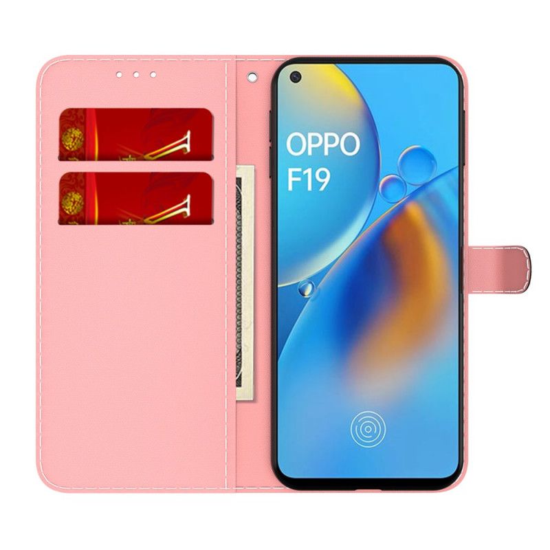 Folio Deksel Oppo A74 4g Akvarell Beskyttelse Deksel