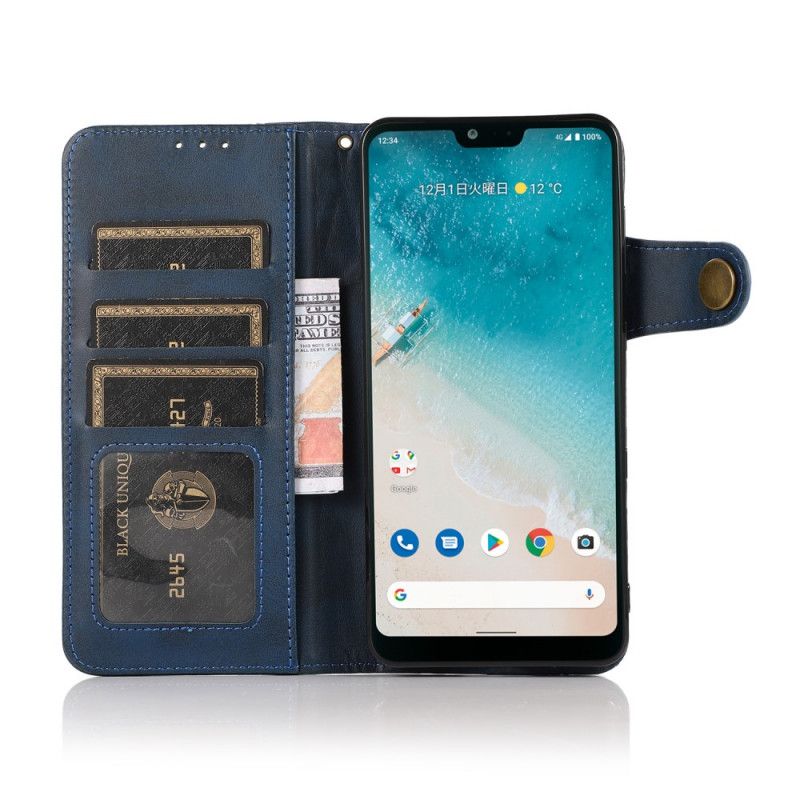 Folio Deksel Oppo A74 4g Magnetisk Knapp Khazneh Beskyttelse Deksel