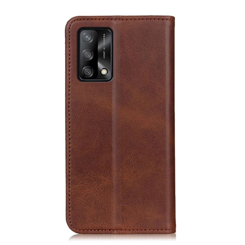 Folio Deksel Oppo A74 4g Split Leather Elegance