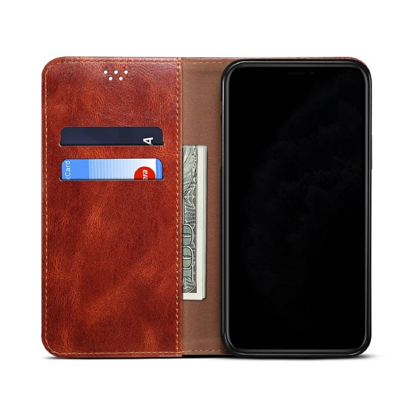 Folio Deksel Oppo A74 4g Vokset Kunstskinn