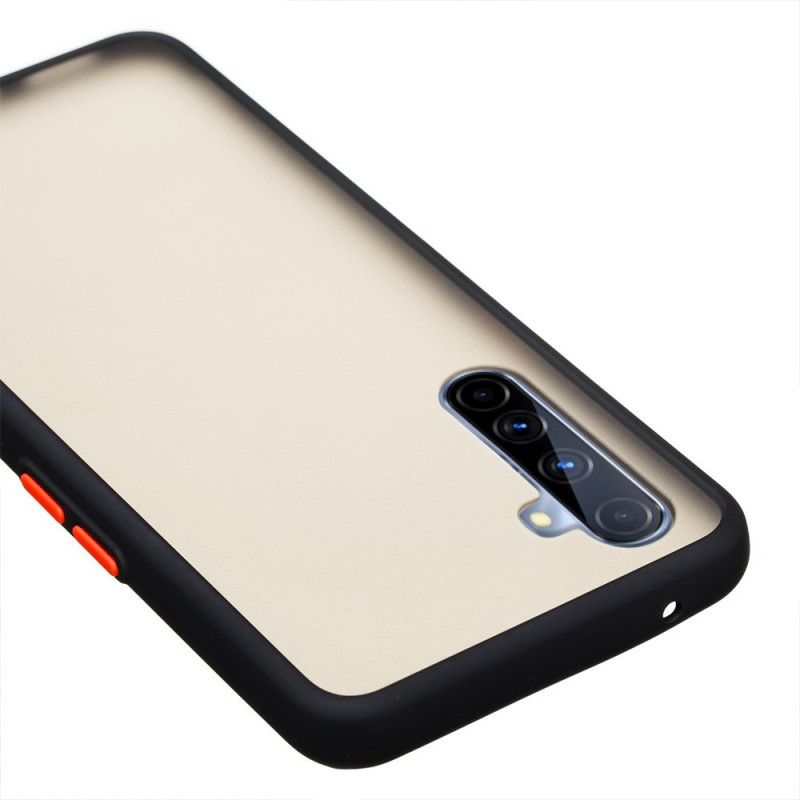 Deksel Realme X50 Pro Svart Hybrid Silikonfelgdesign