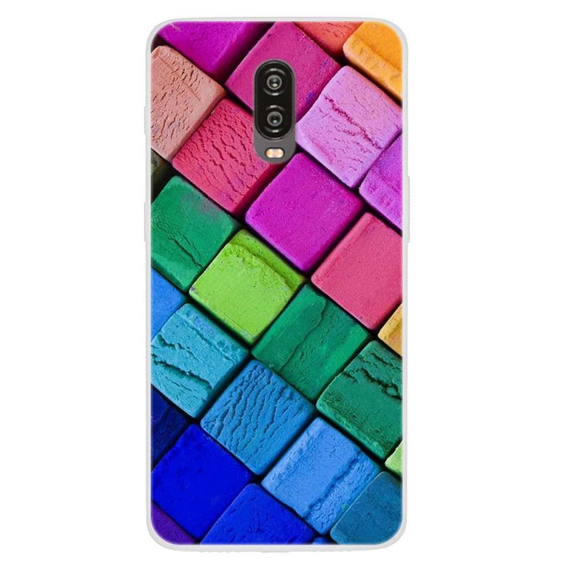 Deksel OnePlus 6T Fargede Blokker