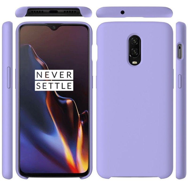 Deksel OnePlus 6T Rosa Silikonvæske Beskyttelse